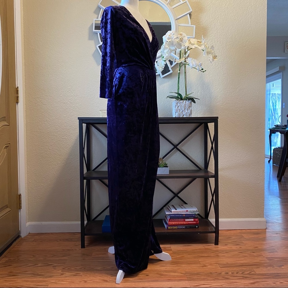 Lauren Ralph Lauren Floor-Length Velvet Dress 2 - Picture 7 of 13